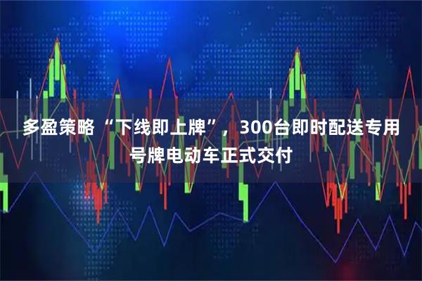 多盈策略 “下线即上牌”，300台即时配送专用号牌电动车正式交付